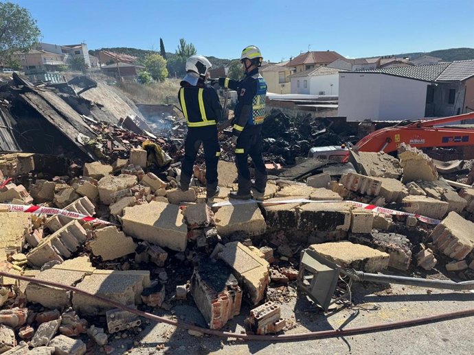 Derrumbe de vivienda en Morata de Tajuña