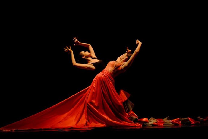 Archivo - Imagen de archivo de bailaoras de flamenco.