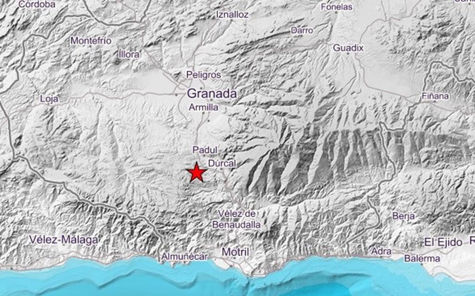 La provincia de Granada ha registrado un terremoto de magnitud 2.9 que se ha dejado sentir poco después del mediodía de este miércoles en el entorno de la localidad de Padul.