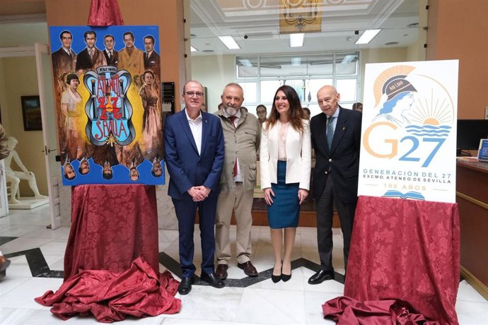 Presentación en el mismo acto del cartel y el logotipo del centenario de la Generación del 27, dentro de los actos que el Ateneo ha programado para conmemorar la efemérides.