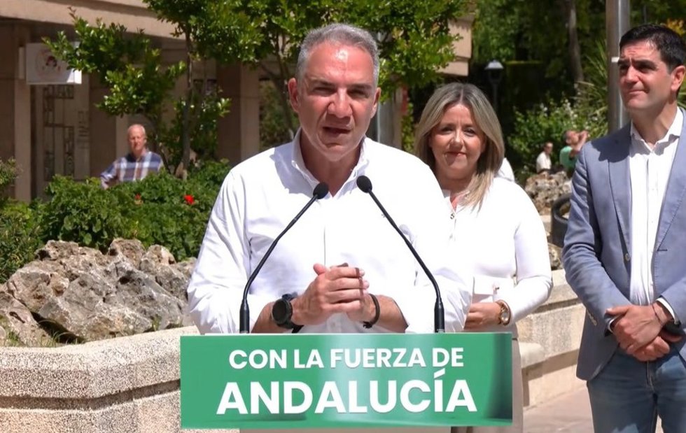 Bendodo durante su intervención en Alcalá la Real
