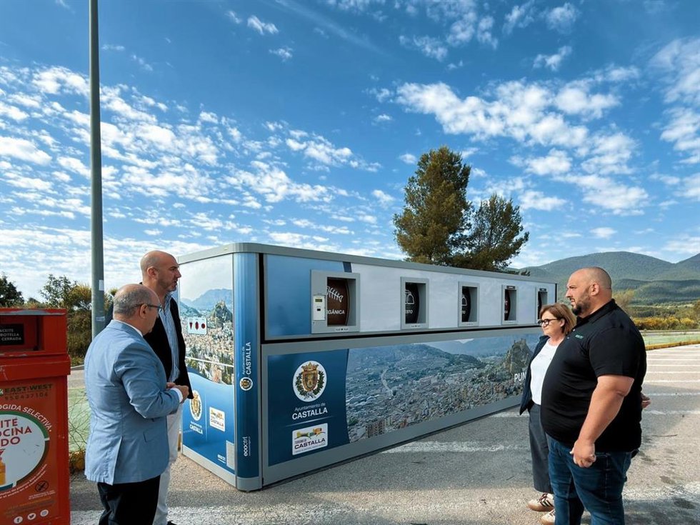 Impulsan en Castalla (Alicante) un sistema "inteligente" de gestión de residuos para aumentar reciclaje un 25%