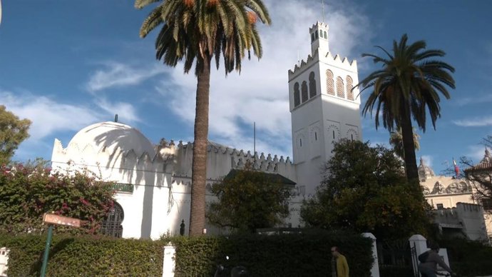Imagen exterior del Pabellón de Marruecos de 1929 para la Exposición Iberoamericana.