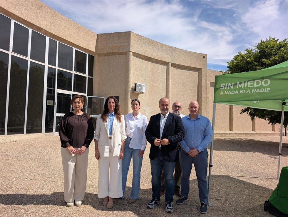 La candidata de Vox a las elecciones andaluzas, Purificación Fernández, en Antequera.