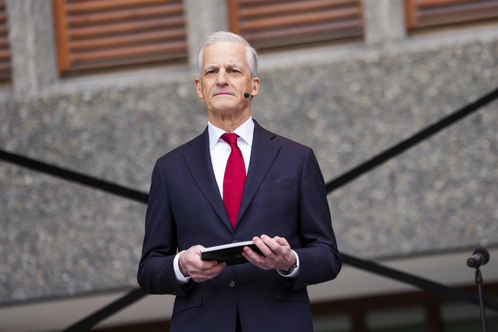 El primer ministro noruego, Jonas Gahr Store