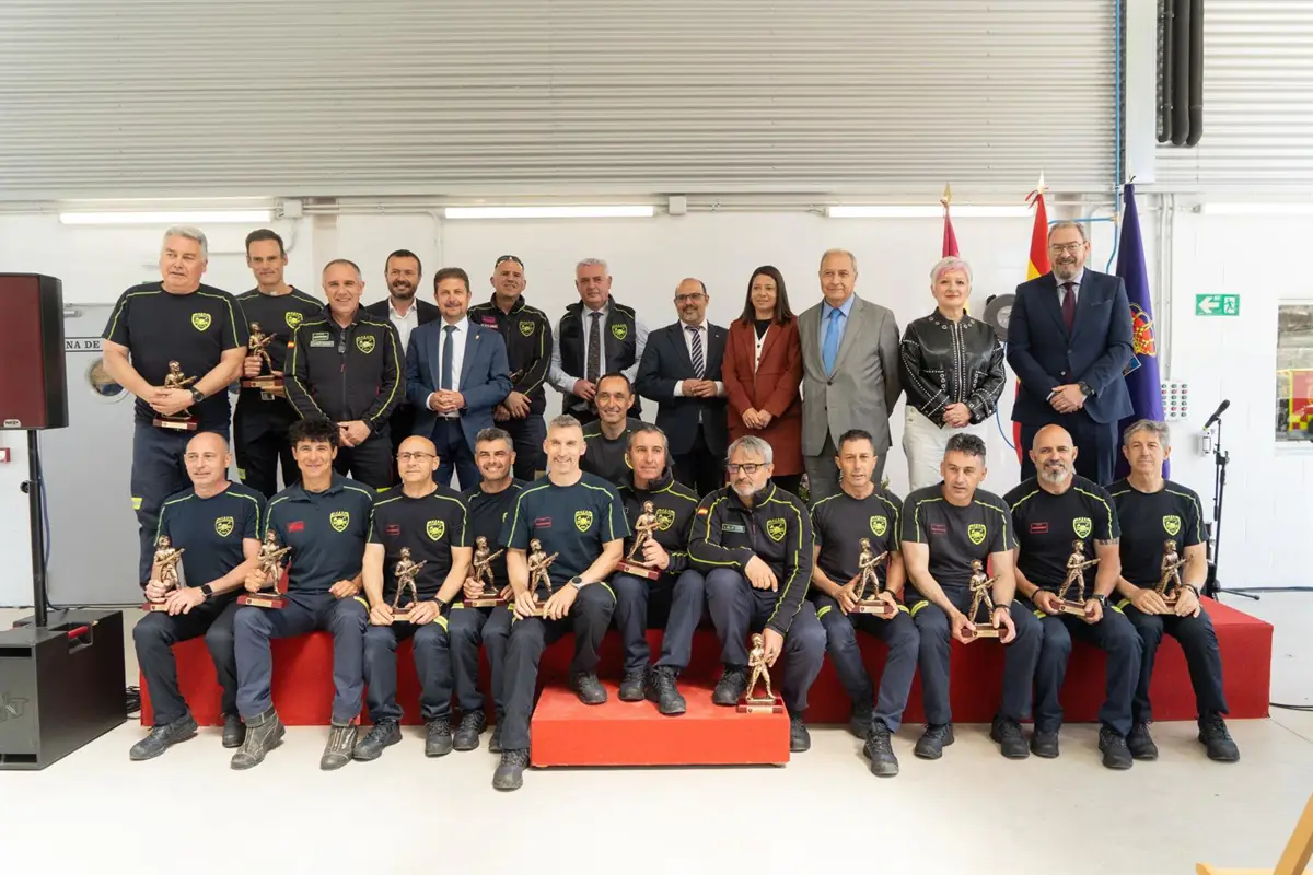 Inauguración del parque de bomberos de Sacedón