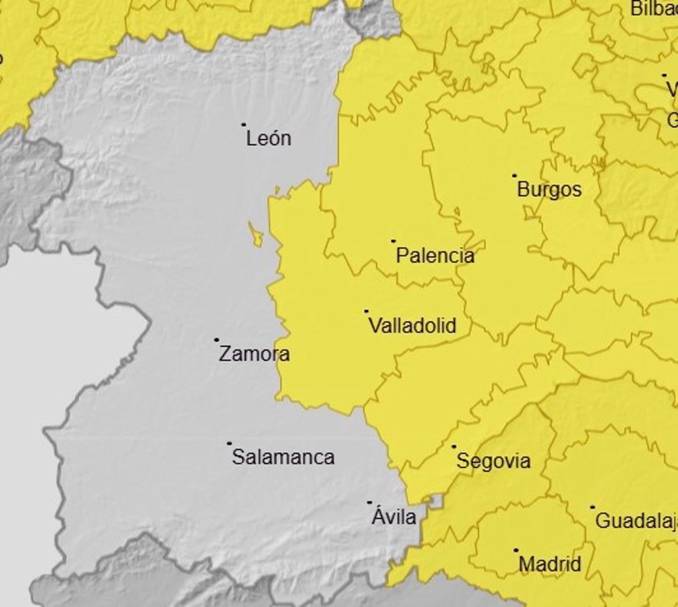 Avisos meteorológicos de la Aemet en Castilla y León para el 6 de mayo de 2026.