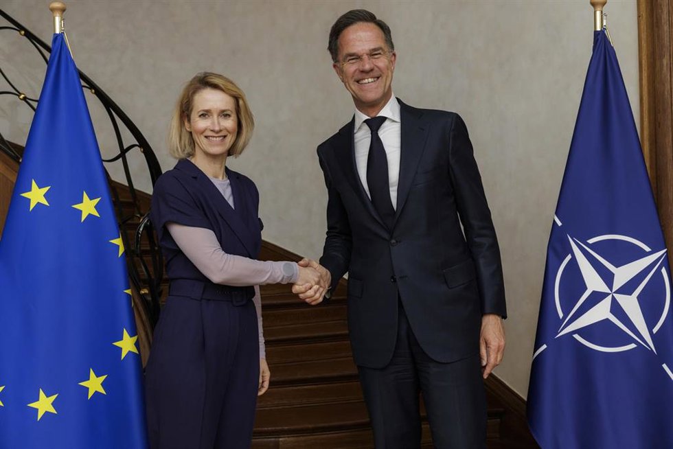 El secretario general de la OTAN, Mark Rutte, se reúne con Kaja Kallas, alta representante de la UE para Asuntos Exteriores y Política de Seguridad.