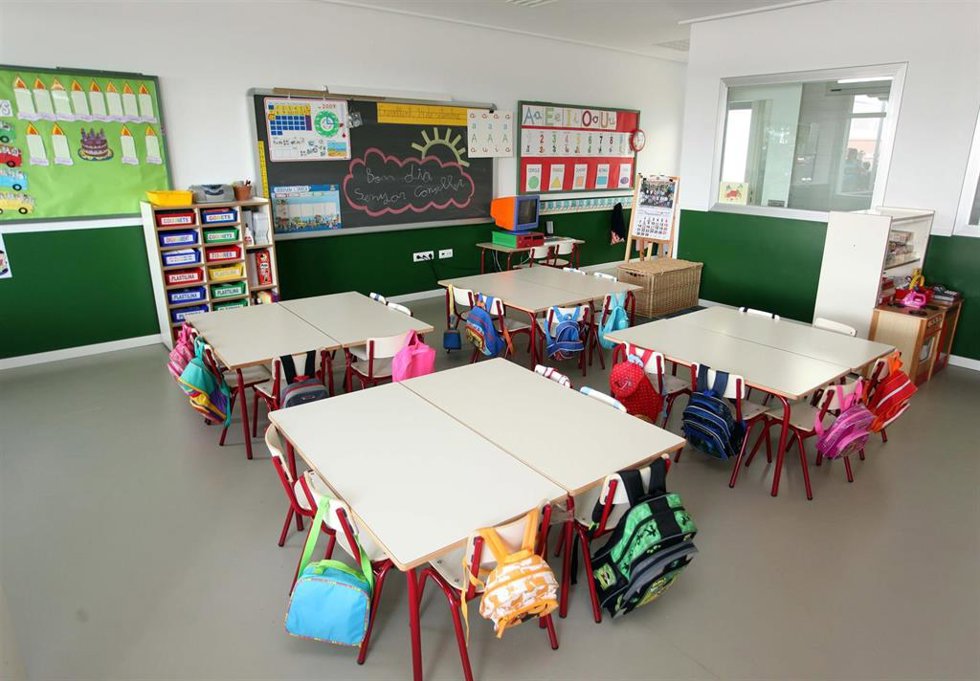 Archivo - Un aula de un colegio. ARCHIVO.