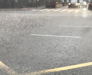 Lluvia en las calles