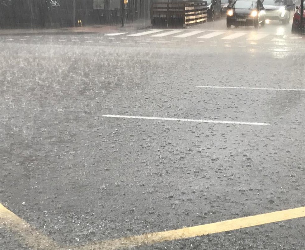 Lluvia en las calles
