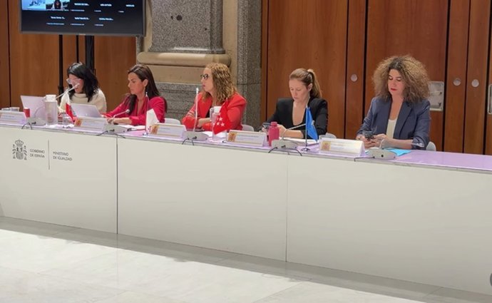 La consejera de Inclusión, Begoña Gómez del Río, durante su intervención en la Conferencia Sectorial