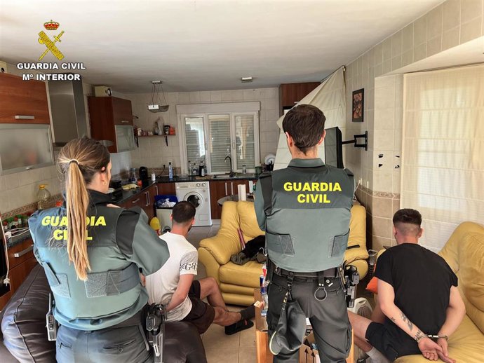 Guardia Civil decomisa 1.194 plantas de marihuana de una casa de Uceda (Guadalajara) y detiene a dos varones.