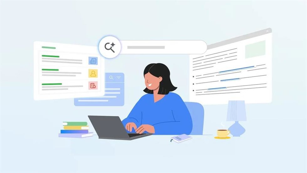 Experiencia de búsqueda con IA de Google.