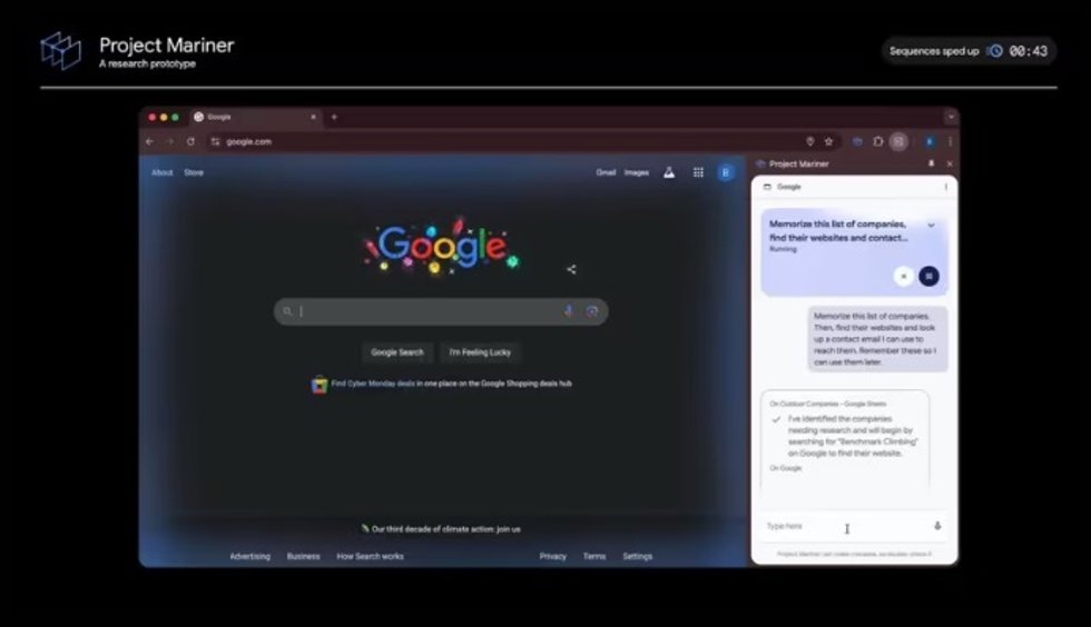 Proyecto Mariner en Chrome