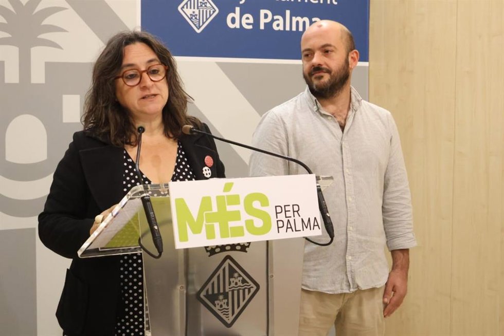 La regidora de MÉS per Palma Kika Coll, en una rueda de prensa.