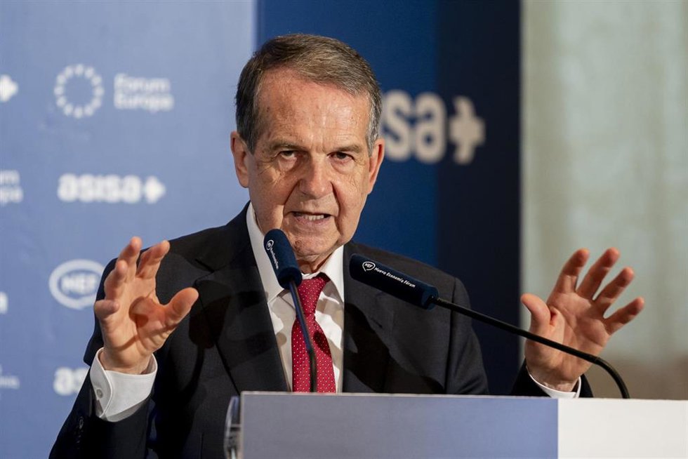 El alcalde de Vigo, Abel Caballero, durante un desayuno informativo de Nueva Economía Forum, en el Hotel Mandarin Oriental Ritz, a 7 de mayo de 2026, en Madrid (España).