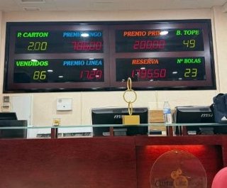 Imagen de un bingo clandestino desmantelado en Barbate (Cádiz)
