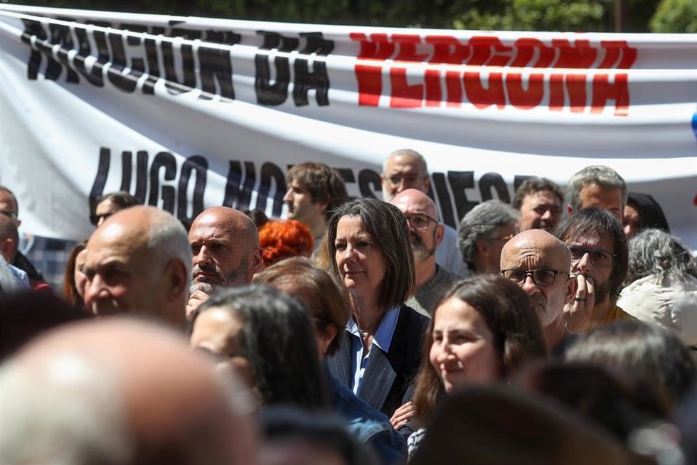 Debate de la moción de censura en el Ayuntamiento de Lugo (Galicia)