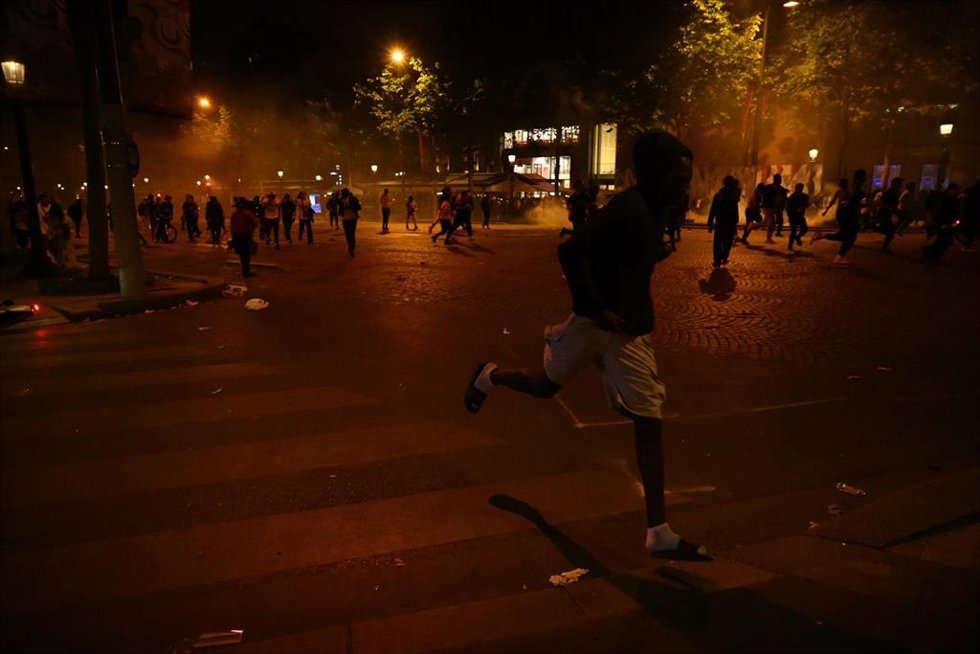 Archivo - Imagen de incidentes en París tras la conquista en 2025 del título de la Champions por parte del PSG