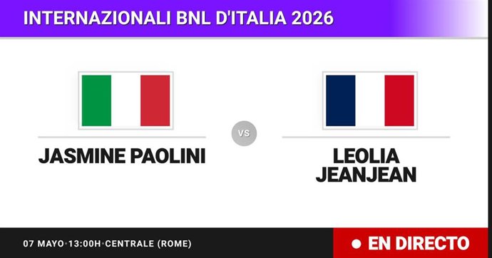 Jasmine Paolini - Leolia Jeanjean: resumen y estadísticas del partido de Treintaidosavos de final de Internazionali BNL d'Italia