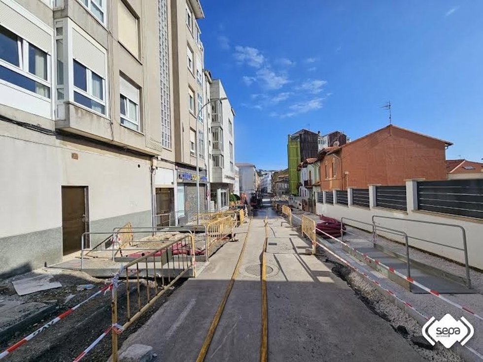 Calle afectada