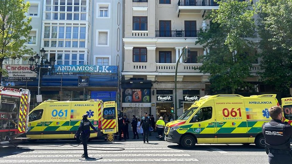 Atropello múltiple frente al Ayuntamiento de Santander
