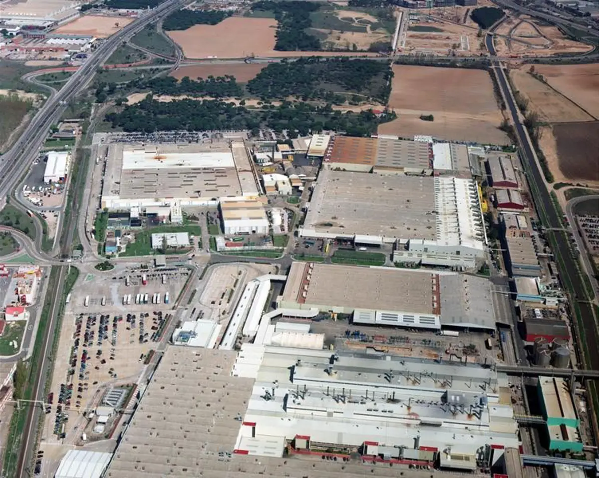 Imagen aérea de las factorías de Renault en Valladolid.