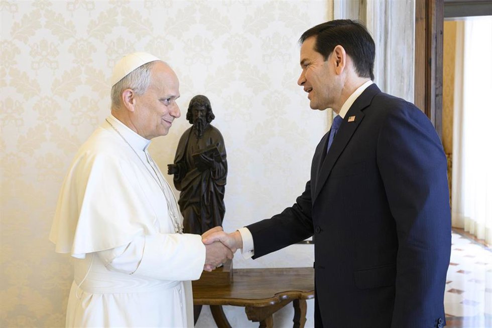 El Papa recibe en audiencia al secretario de Estado de EE.UU., Marco Rubio