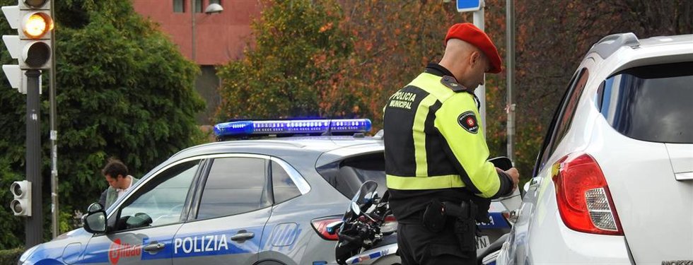 Control de la Policía Municipal de Bilbao