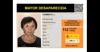 Policía Foral pide colaboración para localizar a una mujer de 76 años desaparecida el miércoles en Pamplona