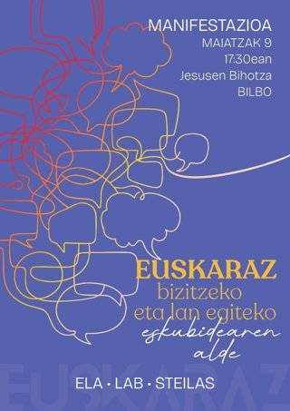 'Euskaraz Bizitzeko Eta Lan Egiteko Eskubidearen Alde' Manifestazioa