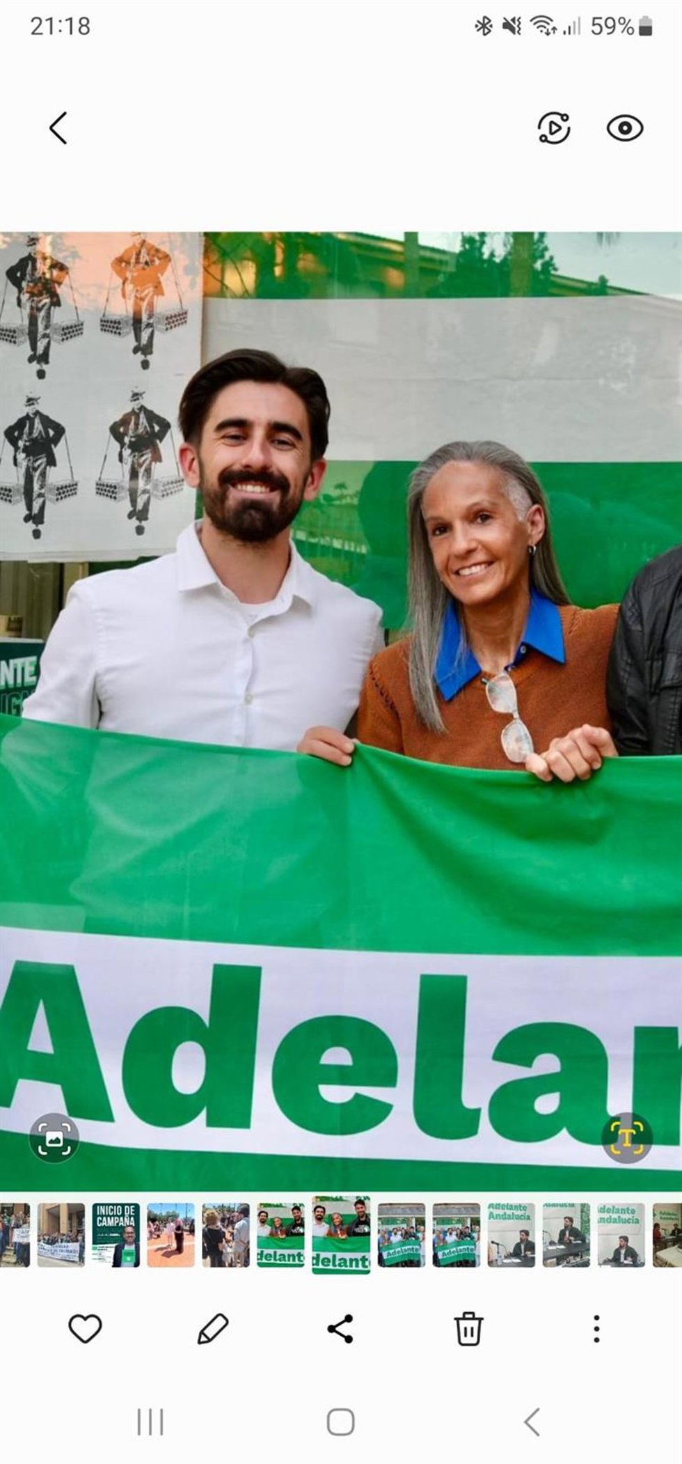 El candidato de Adelante Andalucía por Málaga en las próximas elecciones del 17 de mayo, Luis Rodrigo.
