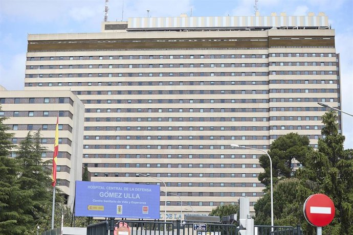Fachada del Hospital Central de La Defensa Gómez Ulla, a 7 de mayo de 2026, en Madrid (España).