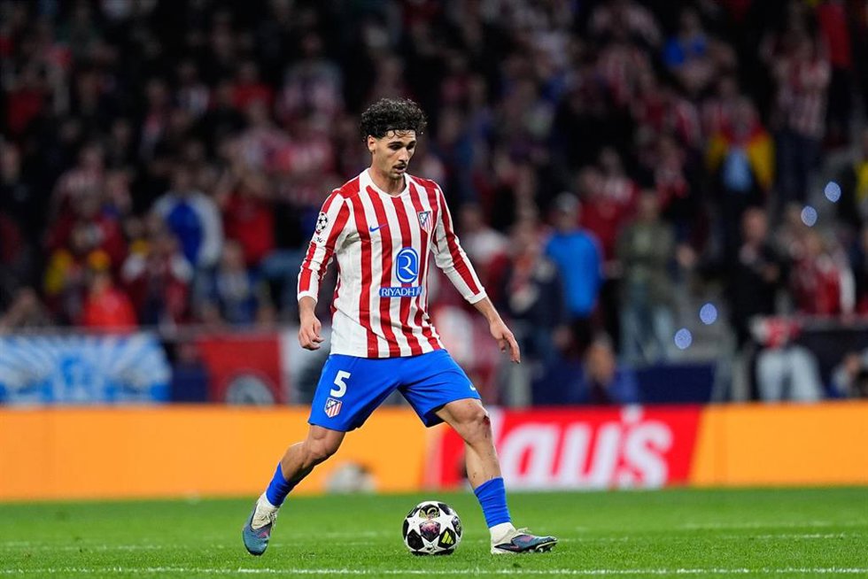 El centrocampista del Atlético de Madrid Johnny Cardoso, en un partido de esta temporada.