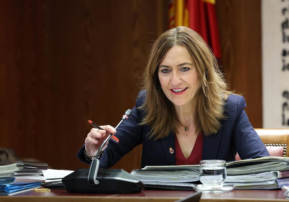 Archivo - La directora general de Protección Civil y Emergencias, Virginia Barcones Sanz, comparece ante la Comisión de Investigación sobre la dana, en el Senado, a 23 de febrero de 2026, en Madrid (España).