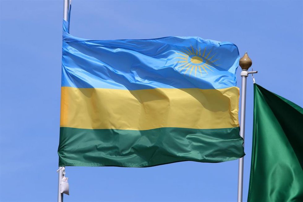 Archivo - Bandera de Ruanda (Archivo)