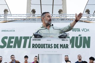 Mitin de Santiago Abascal en Roquetas de Mar, Almería