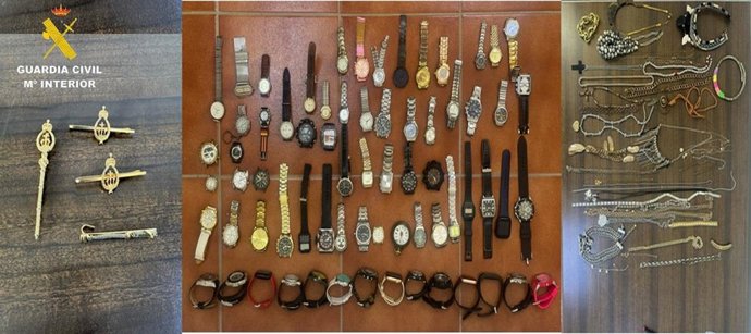Objetos sustraídos en Lebrija (Sevilla)