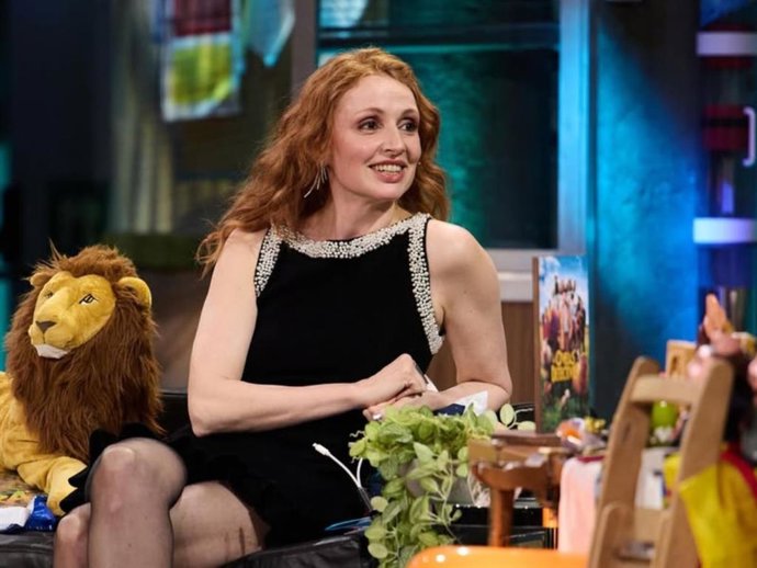 Cristina Castaño en el plató de televisión de 'La Revuelta'.