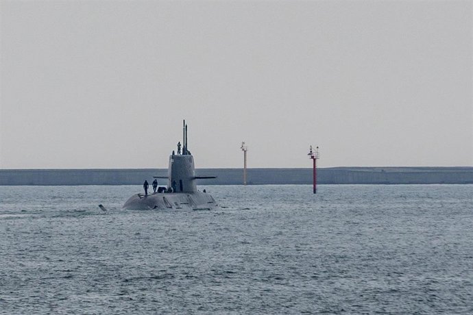 Imagen de archivo del submarino Haikun de fabricación local en Taiwán.