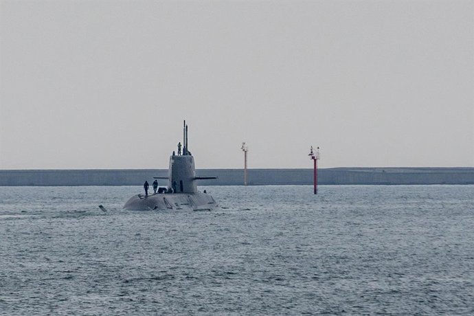 Imagen de archivo del submarino Haikun de fabricación local en Taiwán.