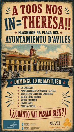Cartel del 'flashmob'