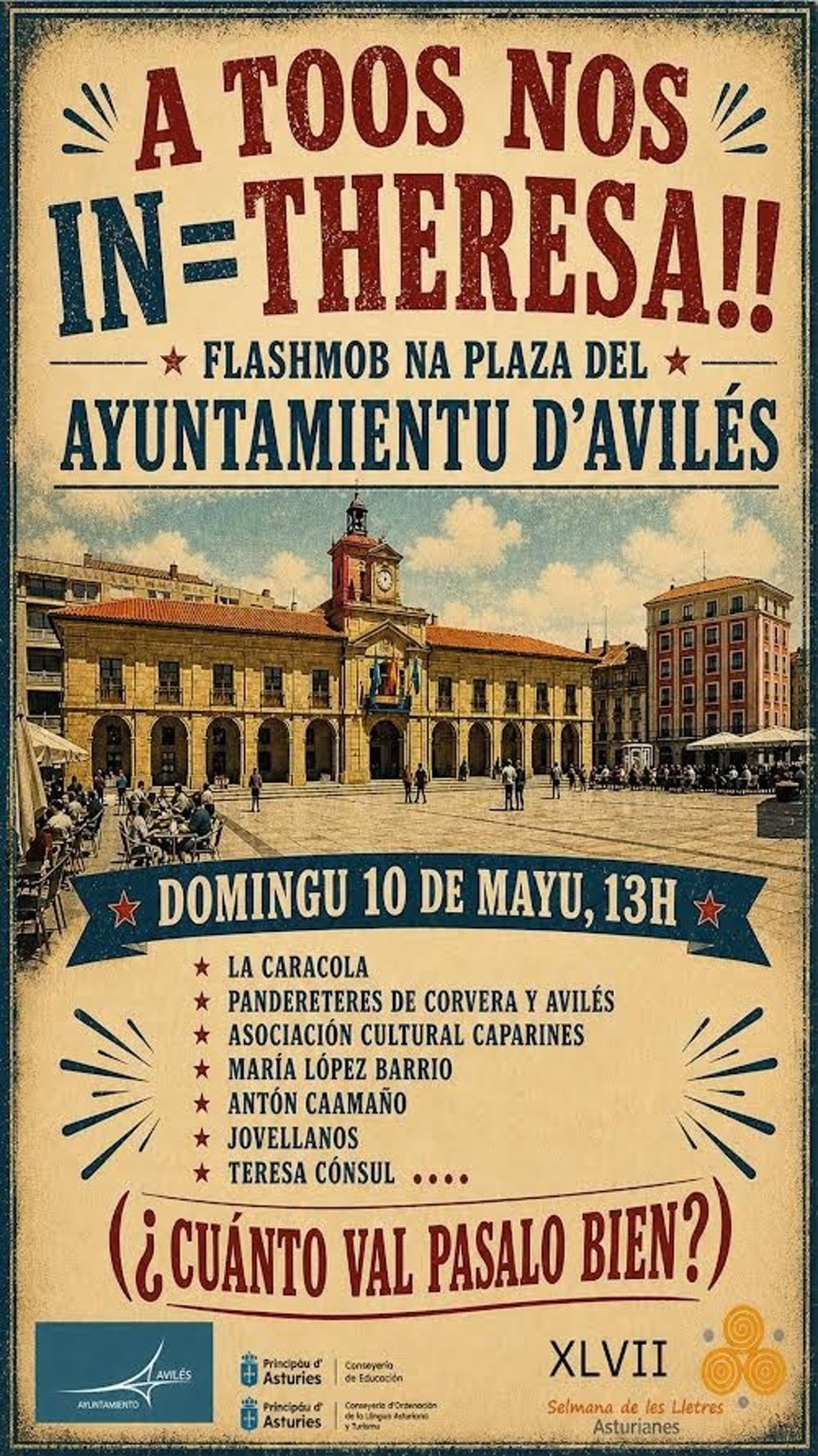 Cartel del 'flashmob'