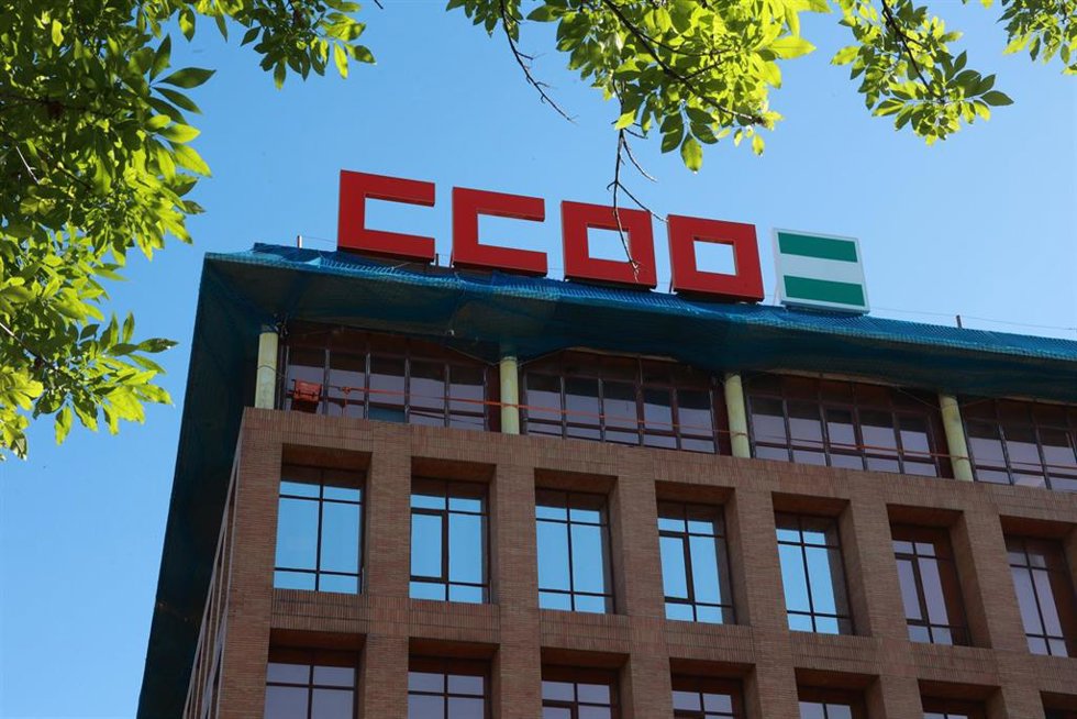 Imagen de archivo. Sede de CCOO-A en Sevilla. A 8 de mayo de 2026 en Sevilla (Andalucía, España).