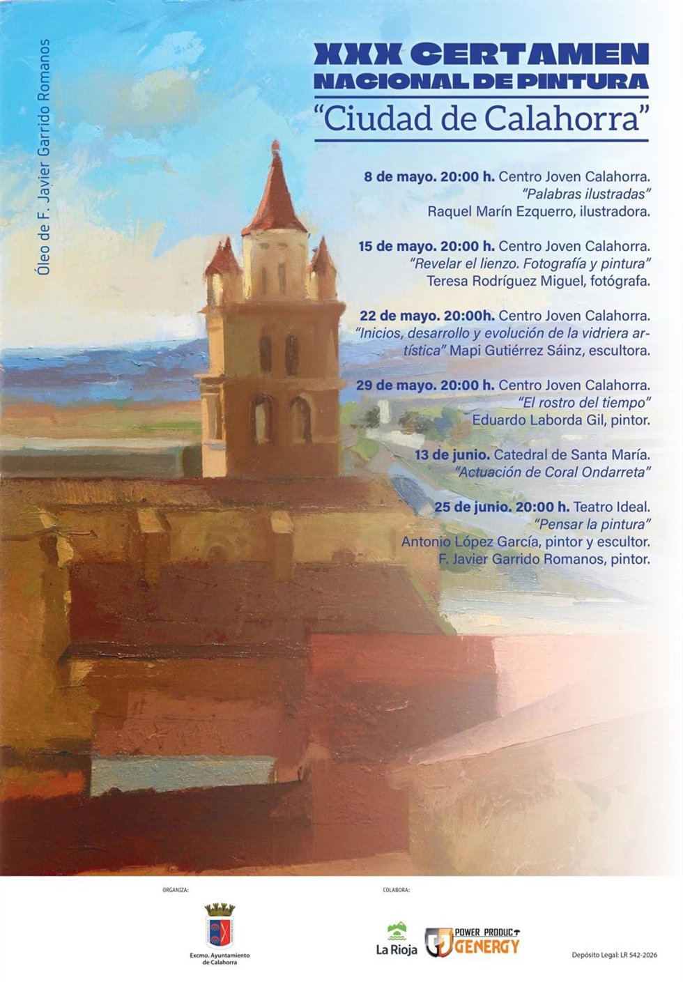 Inicio Ciclo De Charlas Sobre Arte XXX CNP Ciudad De Calahorra