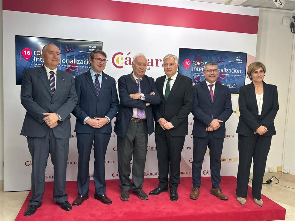 El exministro de Asuntos Exteriores, José Manuel García-Margallo participa en el XVI Foro de Internacionalización de la Cámara de Comercio de Ciudad Real.