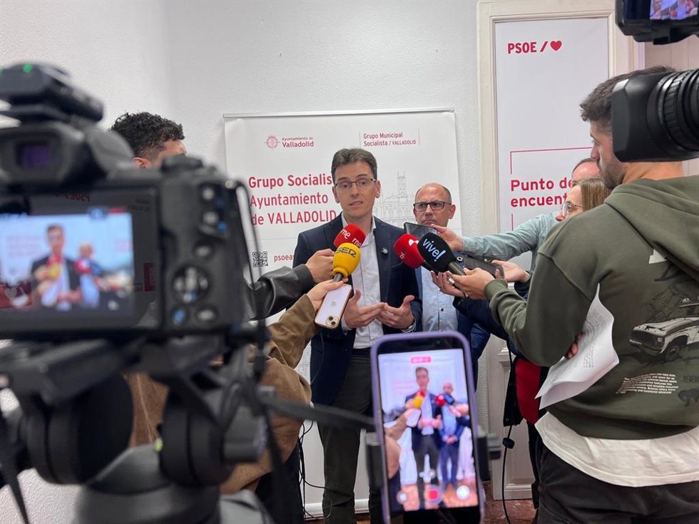 El portavoz del Grupo Municipal Socialista en Valladolid, Pedro Herrero.