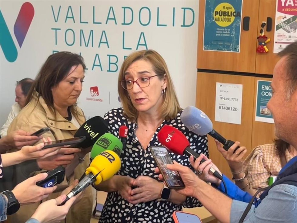 La portavoz de VTLP en el Ayuntamiento de Valladolid, Rocío Anguita.