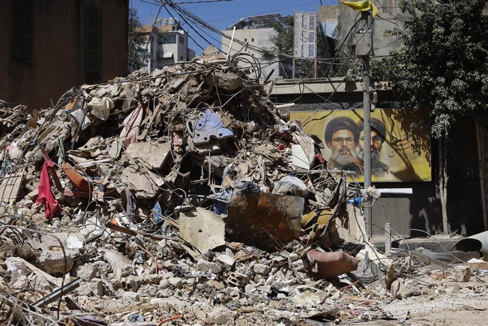 Daños materiales tras un bombardeo del Ejército de Israel contra la capital de Líbano, Beirut, en mayo de 2026 (archivo)